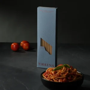Tirrena Frescobaldi 義大利麵包裝，展現托斯卡納古老穀物與傳統工藝。